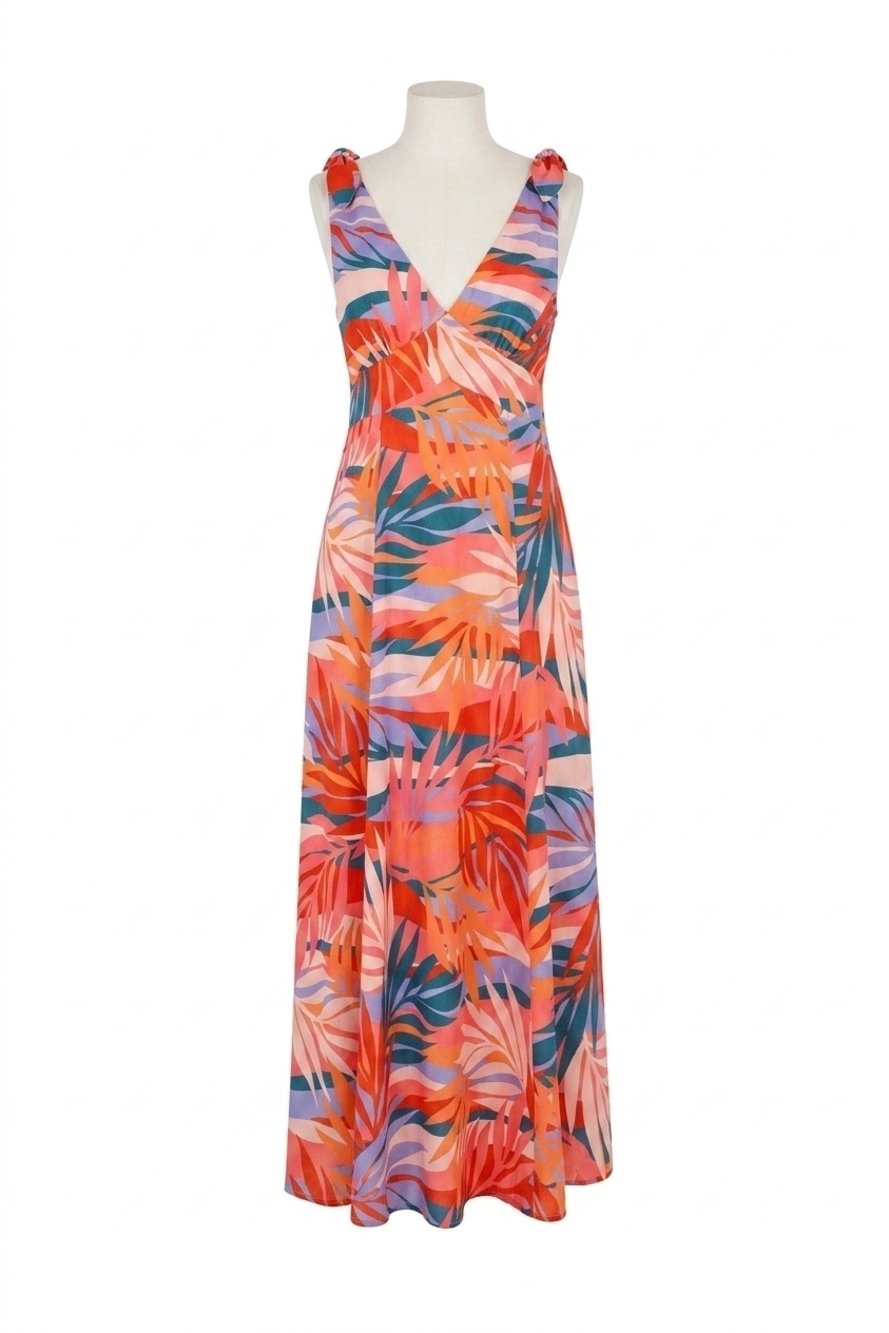 NEW MOLLY BRACKEN portofino long dress in pink roma
